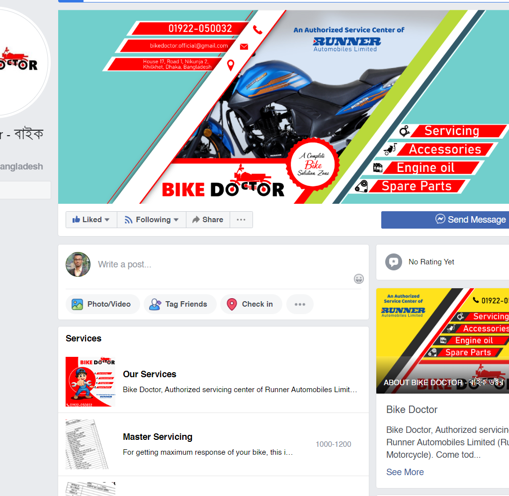 FB Setup – Bikedoctor
